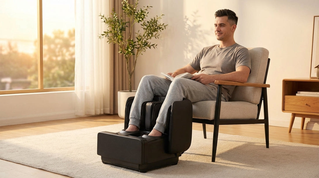2-in-1 Foot And Calf Massager & Foot Rest
