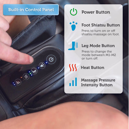 2-in-1 Foot And Calf Massager & Foot Rest