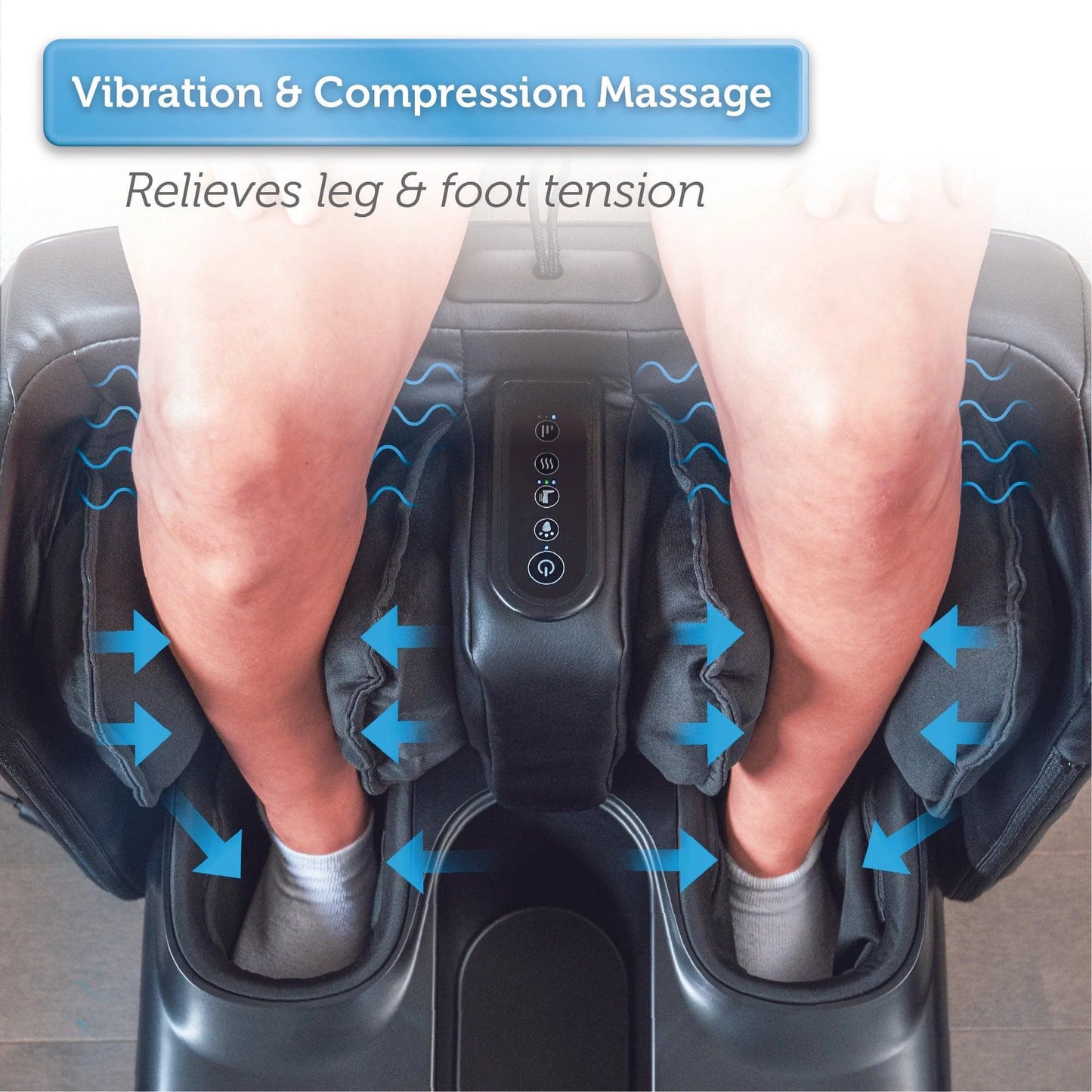 2-in-1 Foot And Calf Massager & Foot Rest