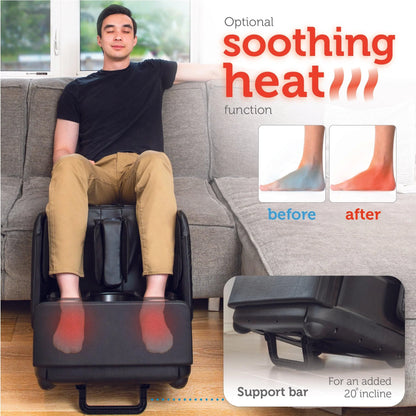 2-in-1 Foot And Calf Massager & Foot Rest