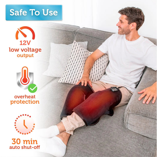 Heated Knee Massager for Knee Pain Relief, Knee Warmers Wrap