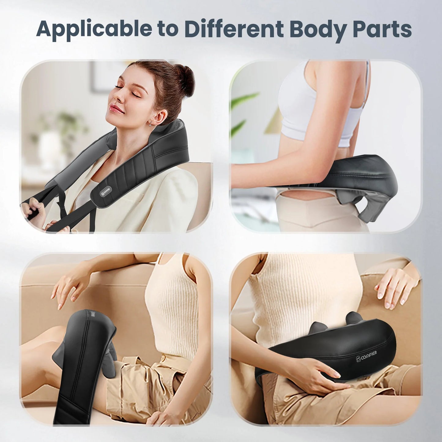 Upgrade Cordless Neck Massager with Heat, Pain Relief