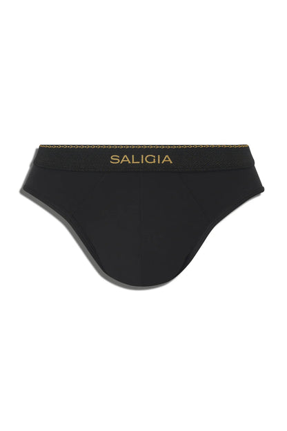 GREEK IVY BRIEF 120s Ultra-Fine Satin Modal-Black
