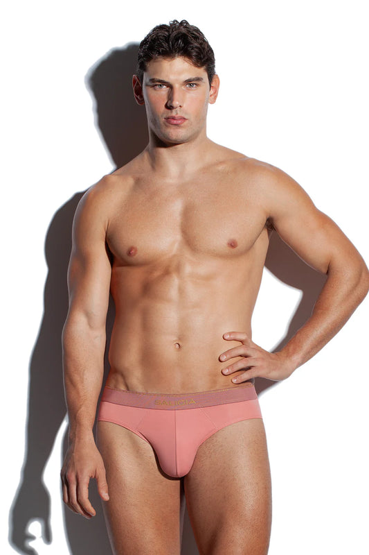 GREEK IVY BRIEF 120s Ultra-Fine Satin Modal-Pink