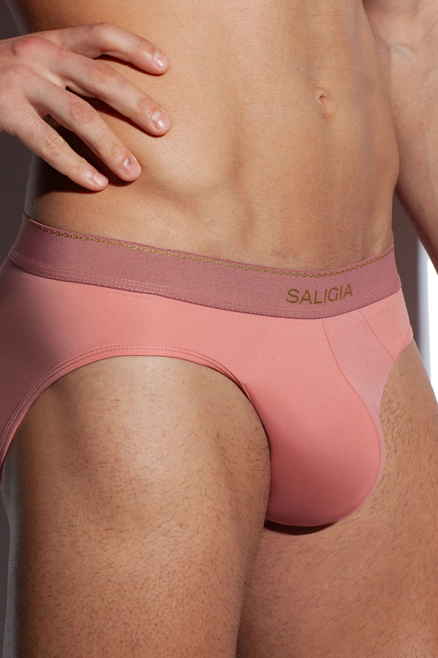 GREEK IVY BRIEF 120s Ultra-Fine Satin Modal-Pink