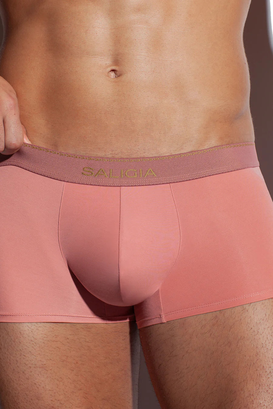 GREEK IVY TRUNK 120s Ultra-Fine Satin Modal-Pink