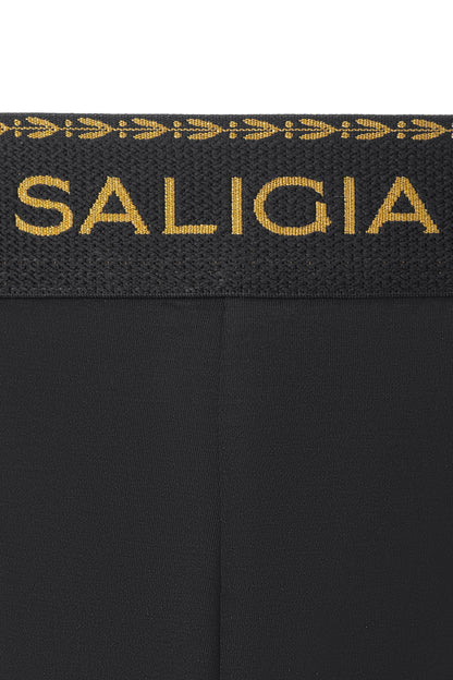 GREEK LAUREL BRIEF 120s Velvety Modal-Nylon Blend-Black