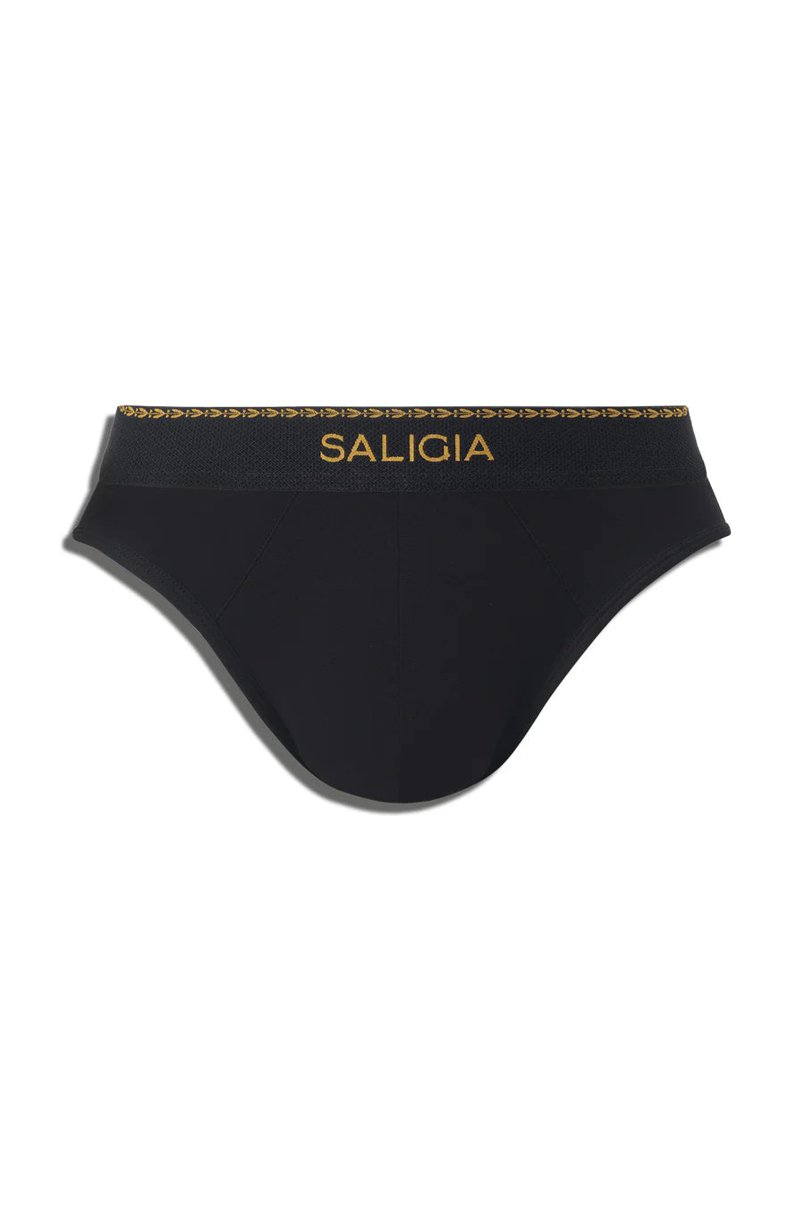 GREEK LAUREL BRIEF 120s Velvety Modal-Nylon Blend-Black