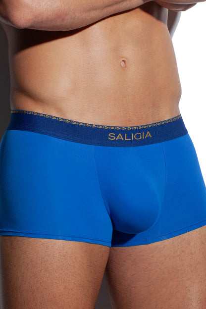 GREEK LAUREL TRUNK 120s Velvety Modal-Nylon Blend-Blue