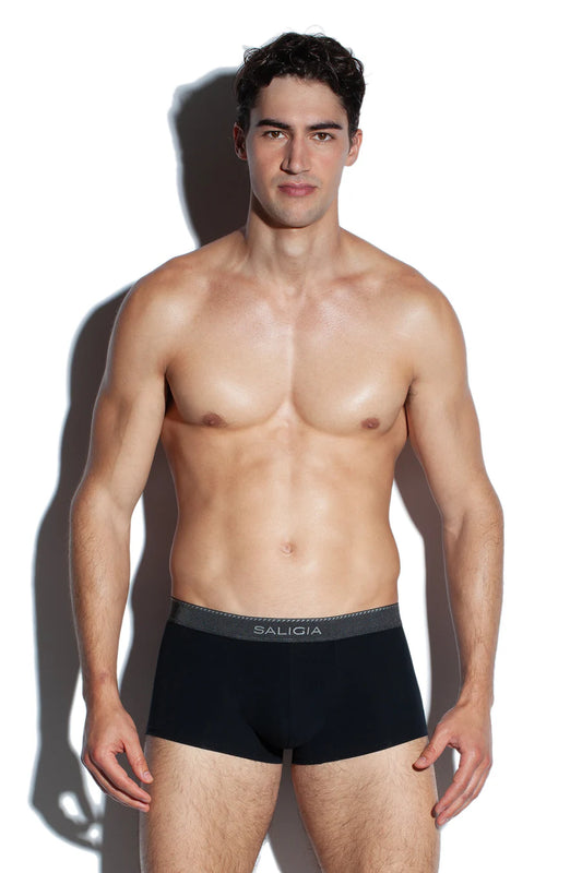 GREEK RIPPLE TRUNK 100s Air-Touch Modal-Black