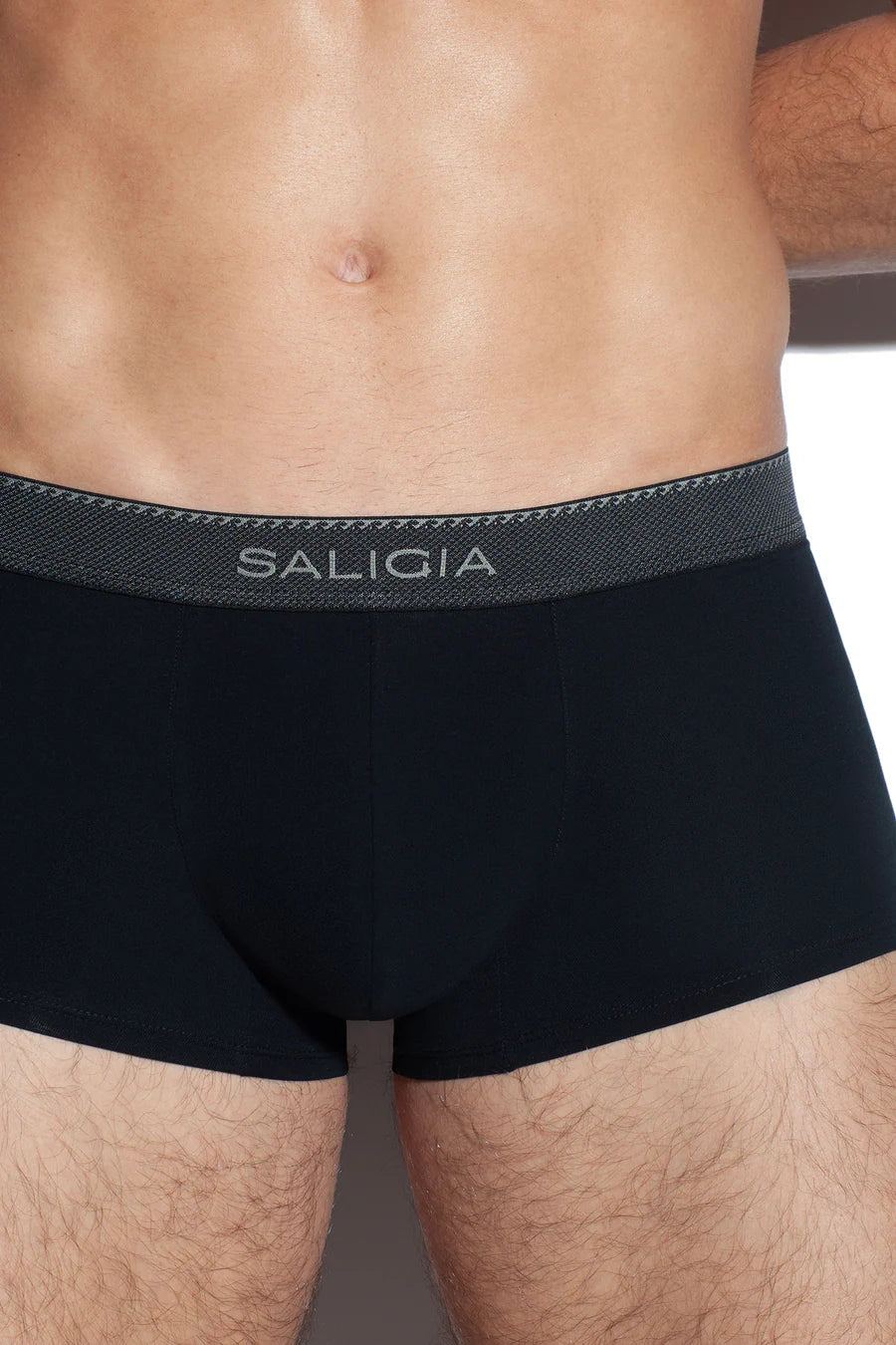 GREEK RIPPLE TRUNK 100s Air-Touch Modal-Black