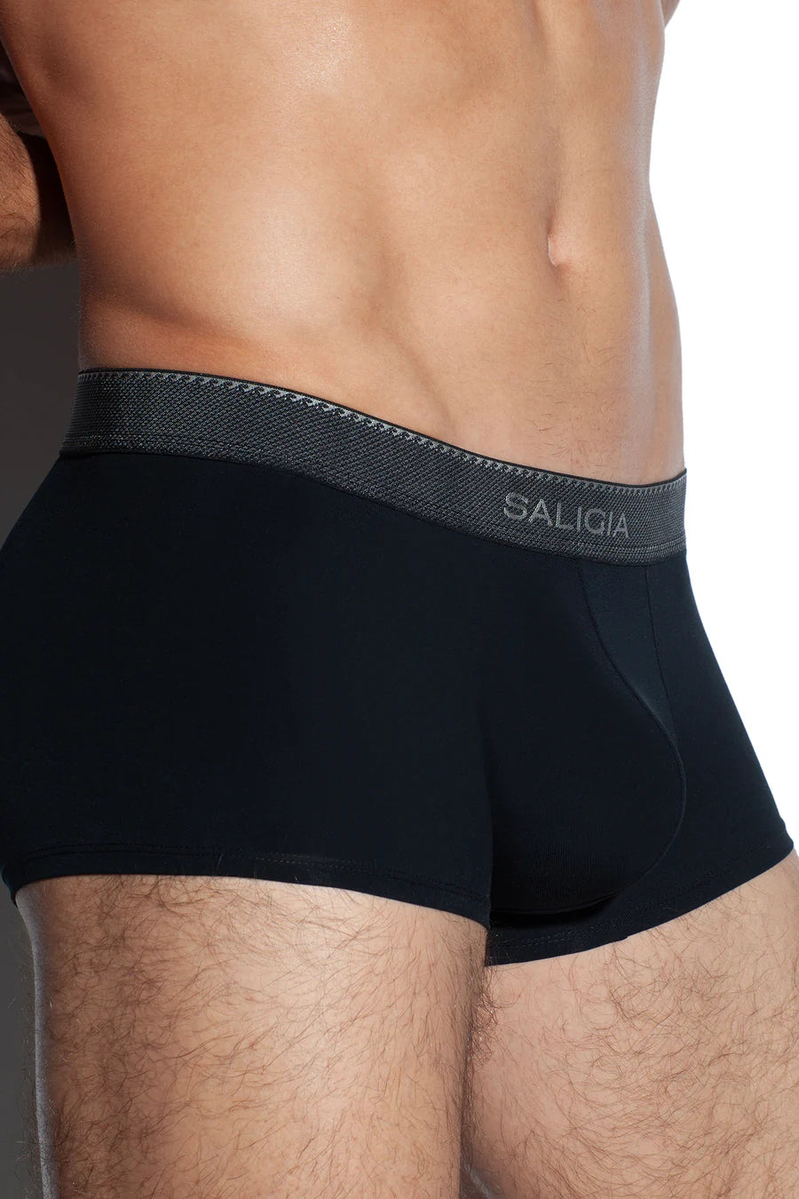 GREEK RIPPLE TRUNK 100s Air-Touch Modal-Black