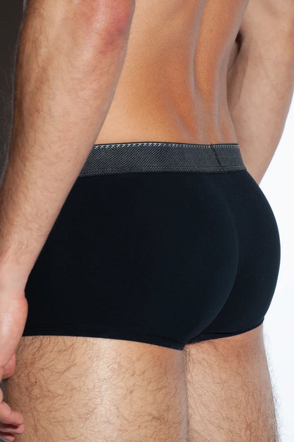 GREEK RIPPLE TRUNK 100s Air-Touch Modal-Black